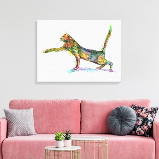 KatzenAbstrakt Leinwanddruck (Insitu (Wohnzimmer))