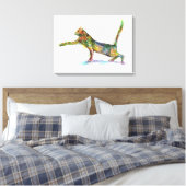 KatzenAbstrakt Leinwanddruck (Insitu (Schlafzimmer))