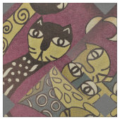 KatzenAbstrakt Stoff (Nahaufnahme)