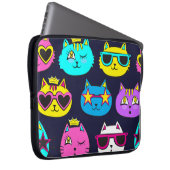 KatzenAbzeichen, Pop, Spinnstoffe Laptopschutzhülle (Vorne Rechts)