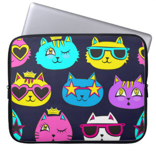KatzenAbzeichen, Pop, Spinnstoffe Laptopschutzhülle