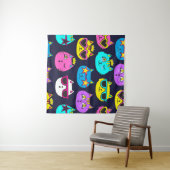 KatzenAbzeichen, Pop, Spinnstoffe Wandteppich (Beispiel (Horizontal))