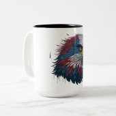 Katzenadler Zweifarbige Tasse (Vorderseite Links)