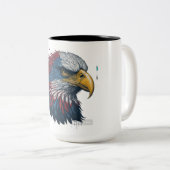 Katzenadler Zweifarbige Tasse (VorderseiteRechts)