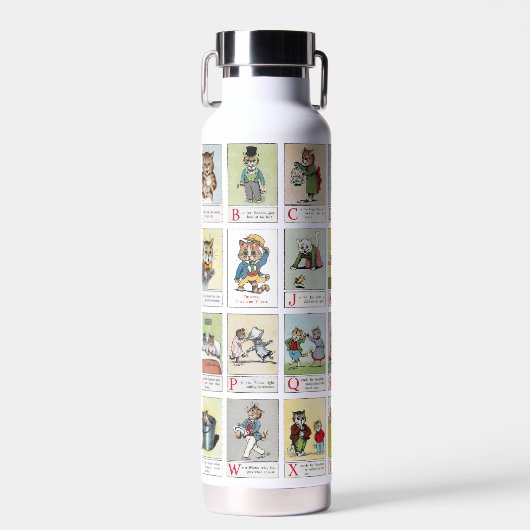 Katzenalphabet, Louis Wain Trinkflasche (Vorne)