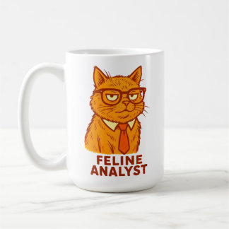 Katzenanalytiker – Lustiger Retro-Katzen-Geschenkb Kaffeetasse