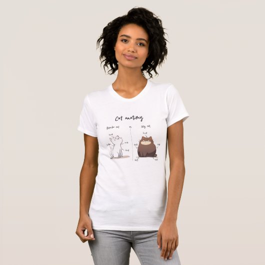 Katzenanatomie T-Shirt (Vorne ganz)