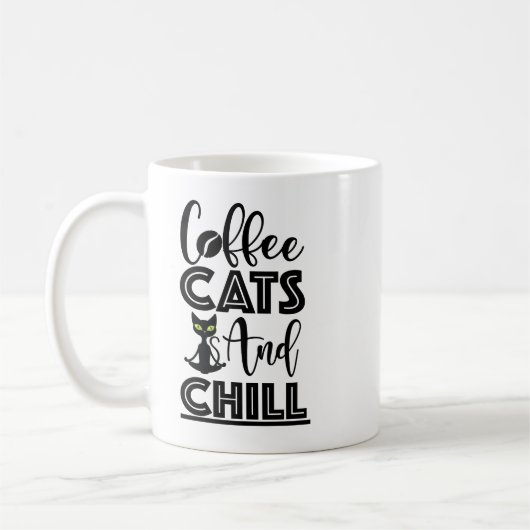 Katzenangebot: Katzen, Kaffee und Kill Kaffeetasse (Links)
