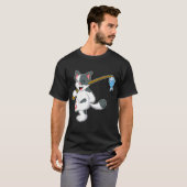 Katzenangeln Hahahaha Scribble Pals T-Shirt (Vorne ganz)