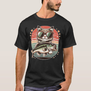 Katzenangeln Lustige eensoddlers Fisch Fischer vin T-Shirt
