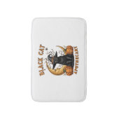 Katzenapothecary - Halloween Witchy Moon & Pum Badematte (Vorderseite Vertikal)