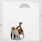Katzenartiger Freund-Briefkopf Briefkopf (Vorne/Hinten)