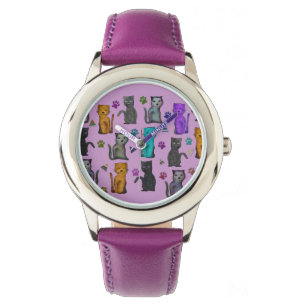 Katzenartiger Spaß Armbanduhr