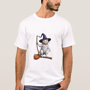 Katzenassistent Halloween Hexenkatze Mystische Kat T-Shirt