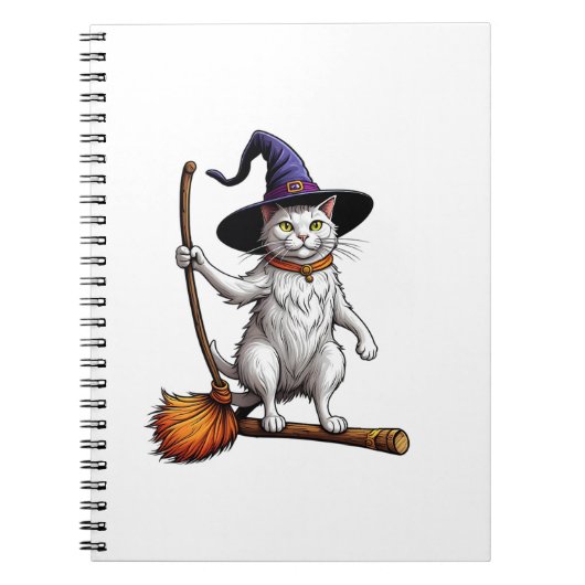 Katzenassistent Halloween Hexenkatzen - Katzenlieb Notizblock (Vorderseite)
