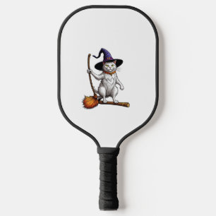 Katzenassistent Halloween Hexenkatzen - Katzenlieb Pickleball Schläger