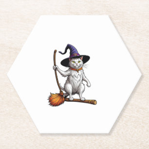 Katzenassistent Halloween Hexenkatzen - Katzenlieb Untersetzer