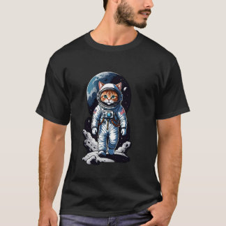Katzenastronaut (#01) Katzenastronaut im Weltraum T-Shirt