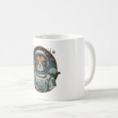 Katzenastronaut auf Asteroiden Kaffeetasse (VorderseiteRechts)