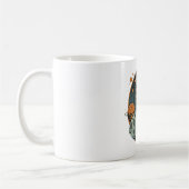 Katzenastronaut auf Asteroiden Kaffeetasse (Links)