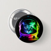 Katzenastronaut Button (Vorne & Hinten)