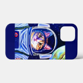 Katzenastronaut im Weltraum Case-Mate iPhone Hülle (Rückseite (Horizontal))