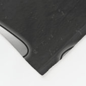 Katzenastronaut in Schwarz und Weiß. Fleecedecke (Ecke)