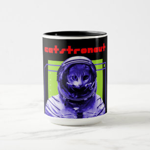 Katzenastronaut Katze Weltraumfahrer Tasse