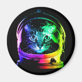 Katzenastronaut Magnet (Vorne)