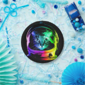 Katzenastronaut Pappteller (Party)