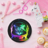 Katzenastronaut Pappteller (Party)