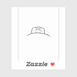 Katzenaufkleber, Katze im Aufkleber, Aufkleber mit