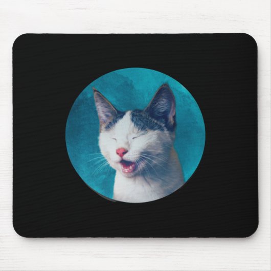 Katzenaufkleber mousepad (Vorne)