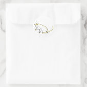 Katzenaufkleber Runder Aufkleber (Tasche)