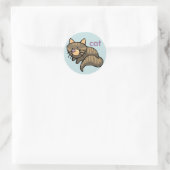 Katzenaufkleber Runder Aufkleber (Tasche)