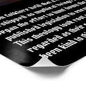 Katzenaufstellung Poster (Ecke)