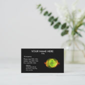 ~ KATZENAUGE VISITENKARTE (Stehend Vorderseite)