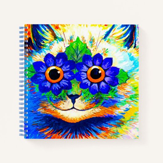 Katzenaugen Blumen Notizblock (Vorderseite)