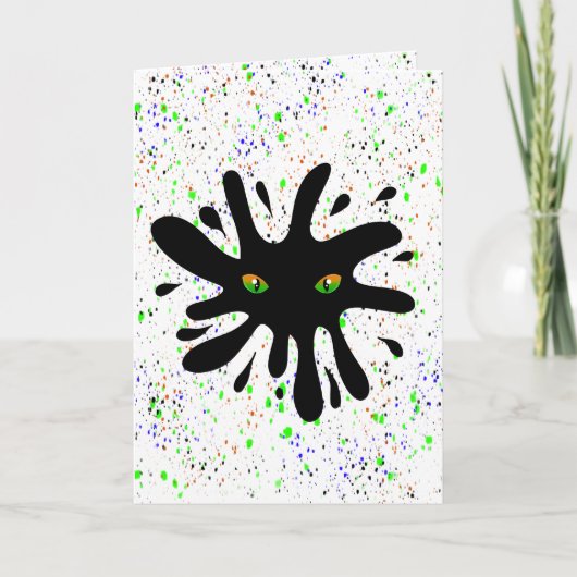 Katzenaugen, die ein schwarzes Loch ausblenden Karte (Vorderseite)