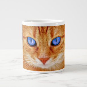 Katzenaugen Gesicht Tiger Makrele rot Katze Jumbo-Tasse