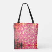 Katzenaugen-Glas-flippige weibliche Blumenmode Tasche (Rückseite)