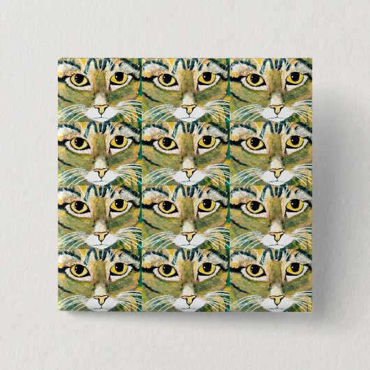 ~Katzenaugen haben es ~ Square Abzeichen Button (Vorderseite)