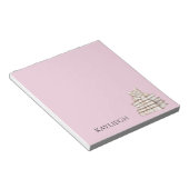Katzenaugen-Herz-Brille-Bücher Notizblock (angewinkelt)
