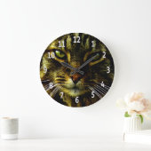 Katzenaugen Hypnotisierung Gerahmten Fotos Große Wanduhr (Zuhause)