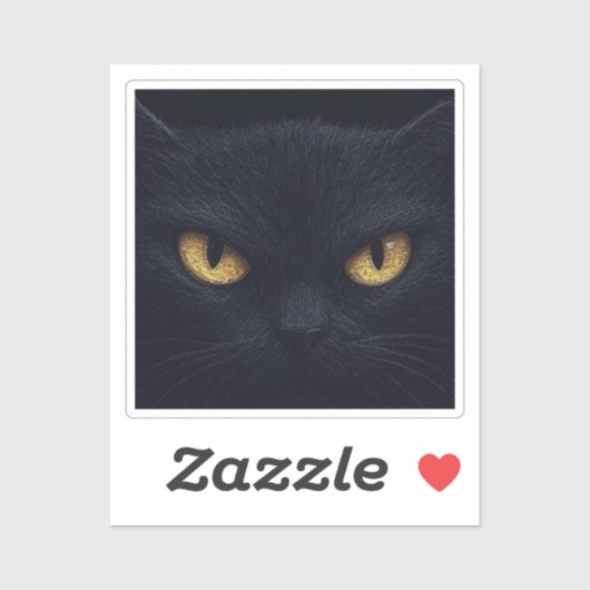 Katzenaugen im Dunkeln - Spooky Halloween Aufkleber (Blatt)