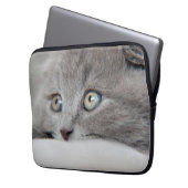 Katzenaugen Laptopschutzhülle (Vorderseite Links)