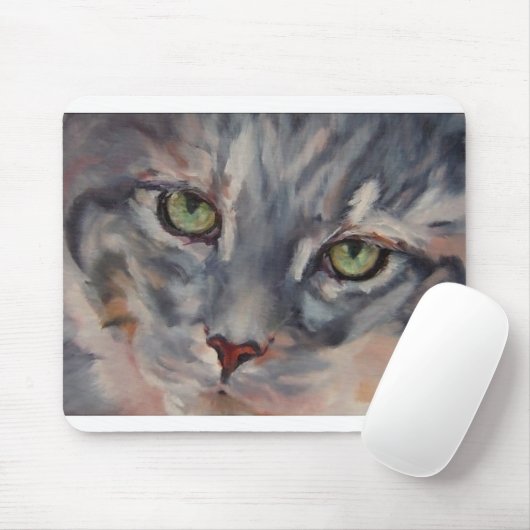 Katzenaugen-Mausunterlage Mousepad (Mit Mouse)