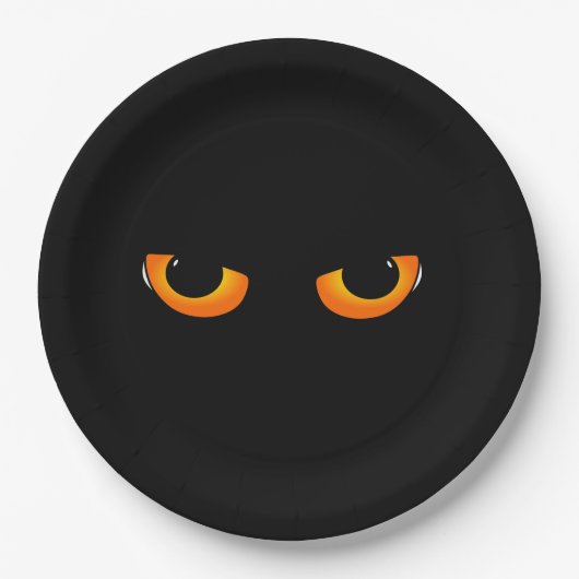 Katzenaugen Pappteller (Vorderseite)