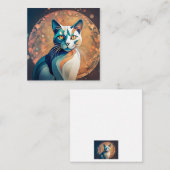Katzenaugen schauen dich an mitteilungskarte (Vorne/Hinten)