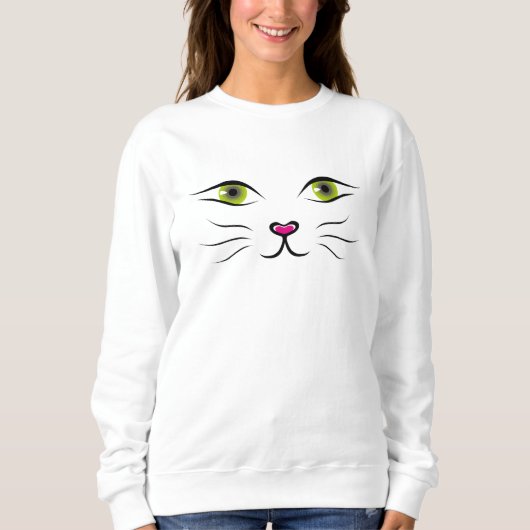 Katzenaugen Sweatshirt (Vorderseite)